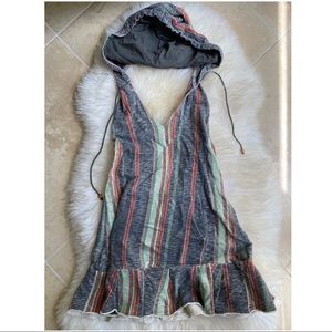 Boho Free People Hoodie Dress Size Extra Small